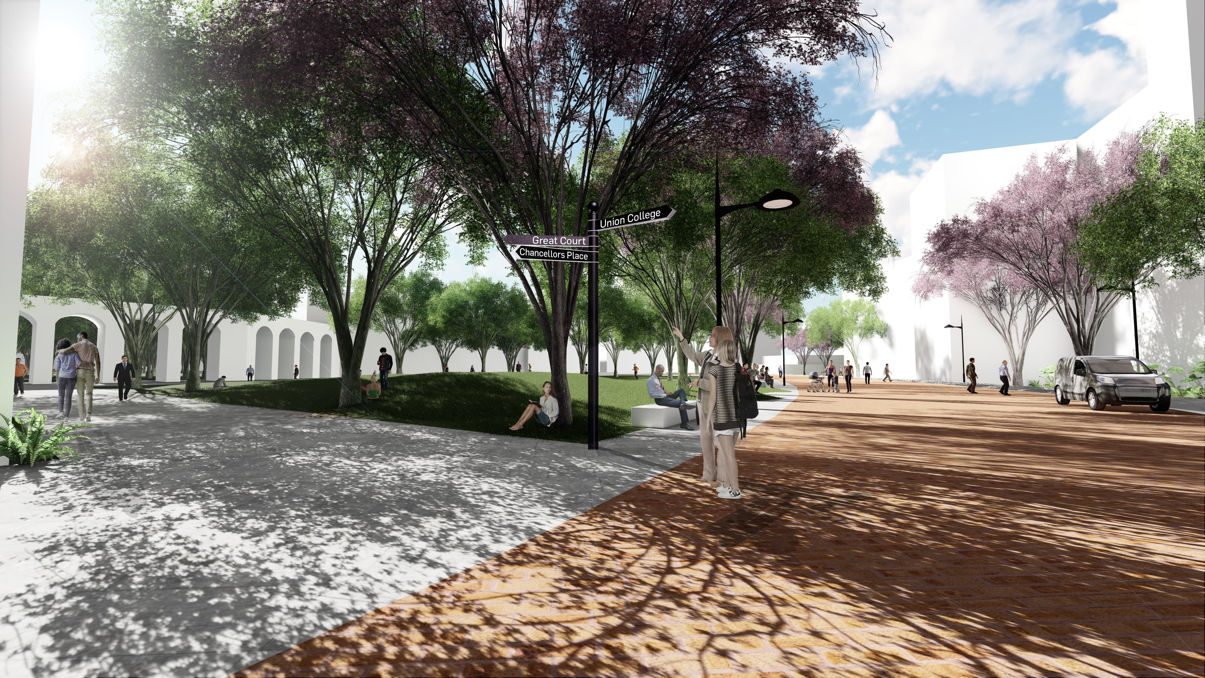 QLD UQ St Lucia Campus Master Plan View