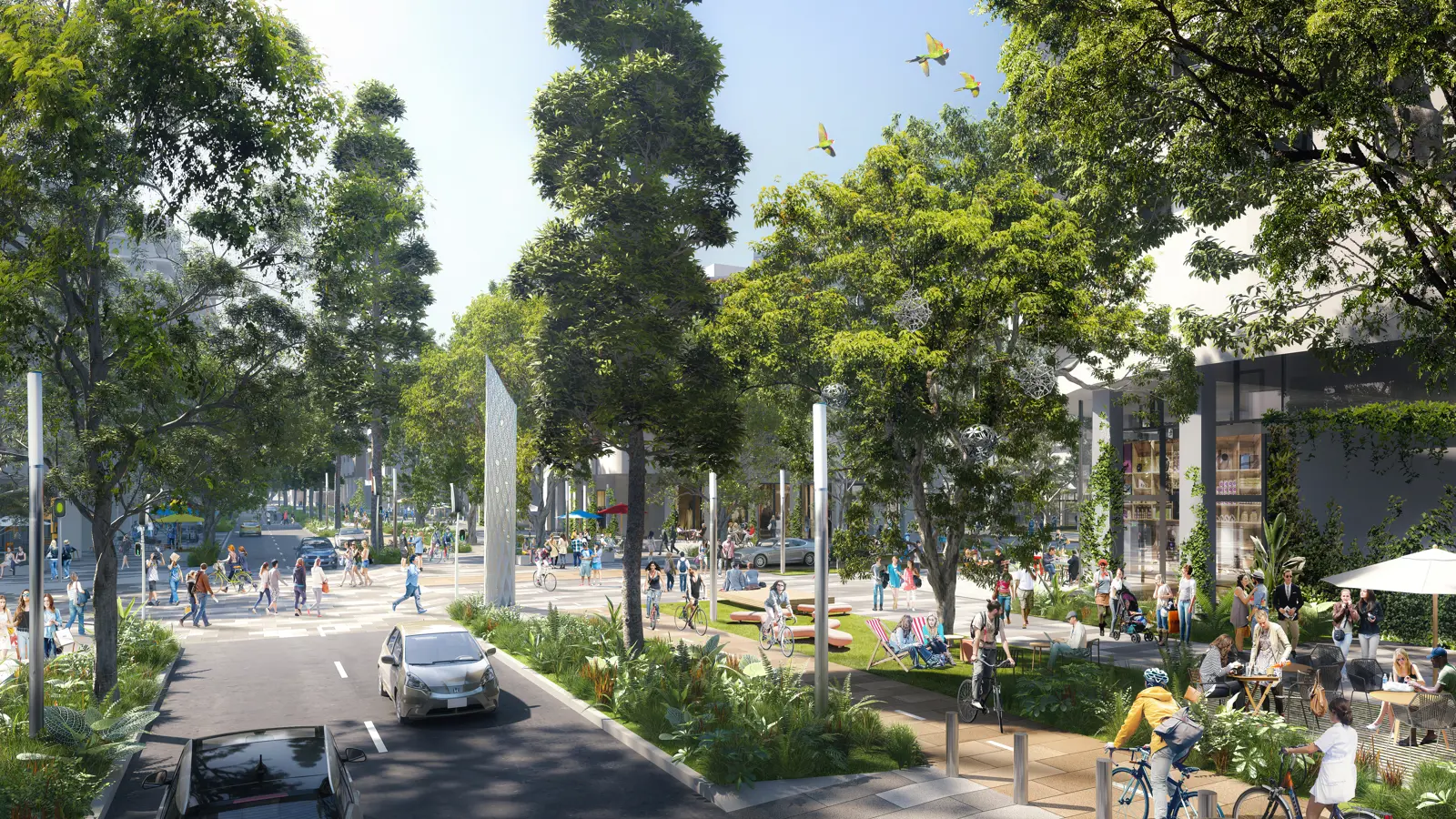 QLD Future South Bank Grey Street Render