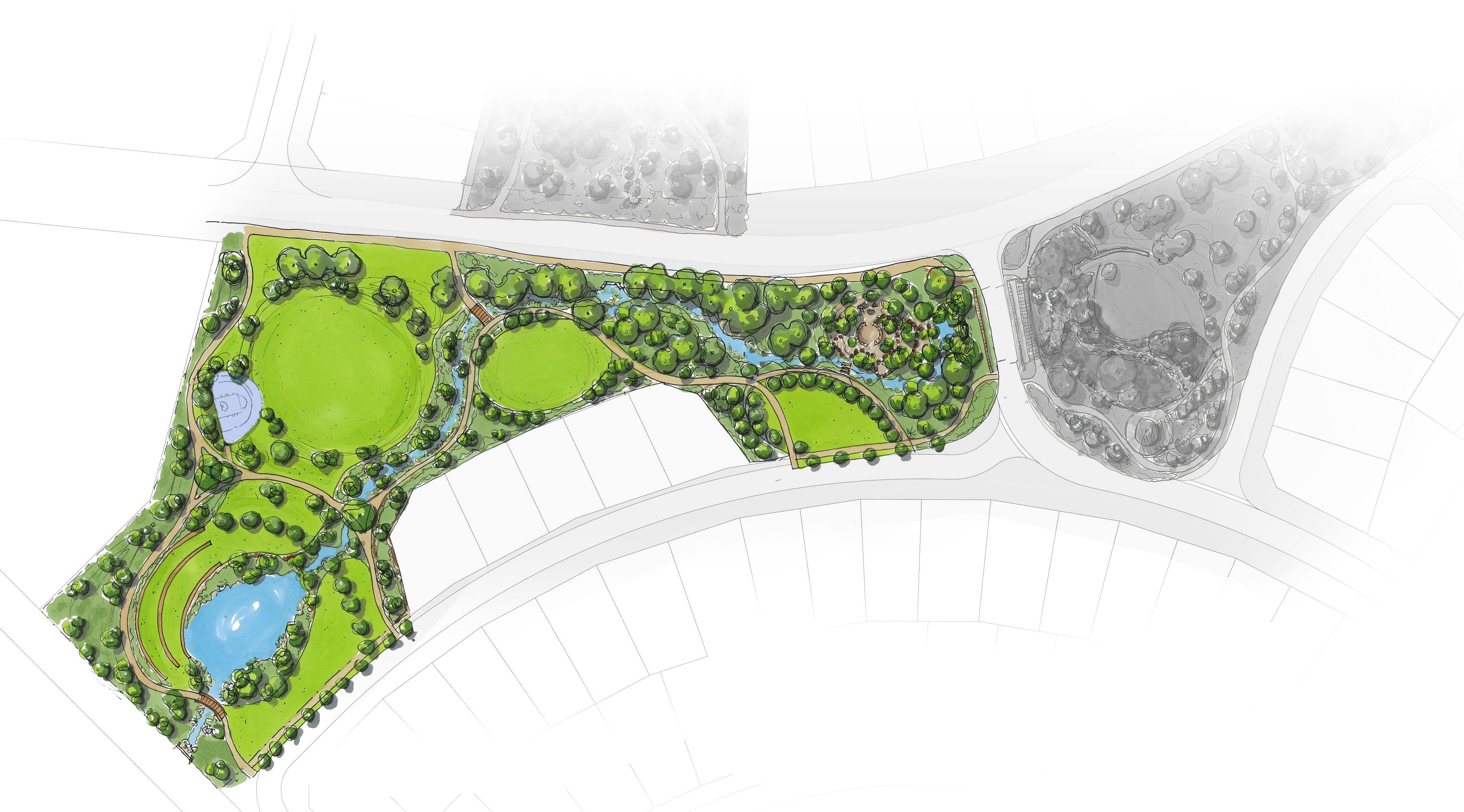 PR 45 PA0951 Rosehill Estate POS Plan Hole 1 Par 4 West