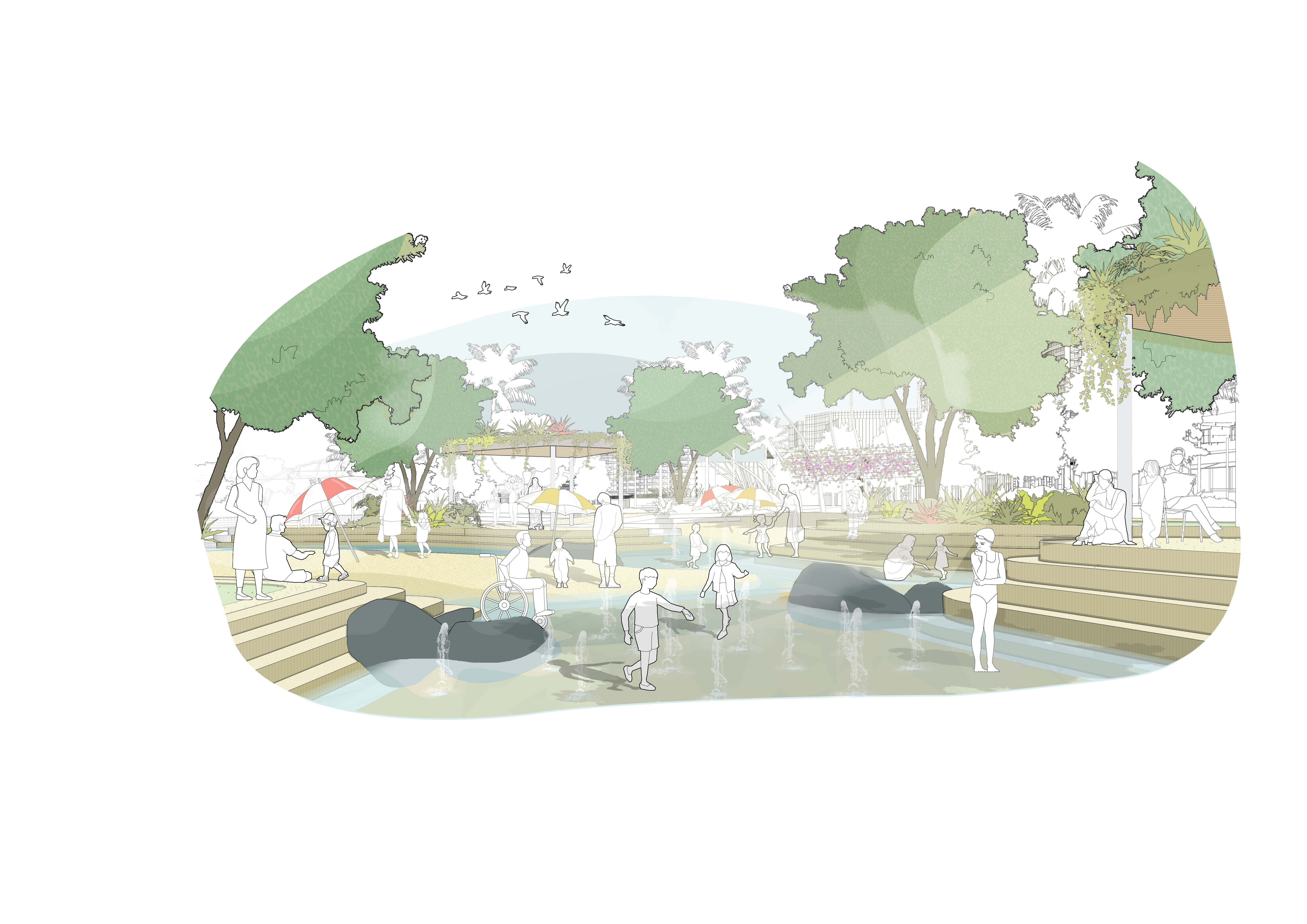 QLD Future South Bank Water Play