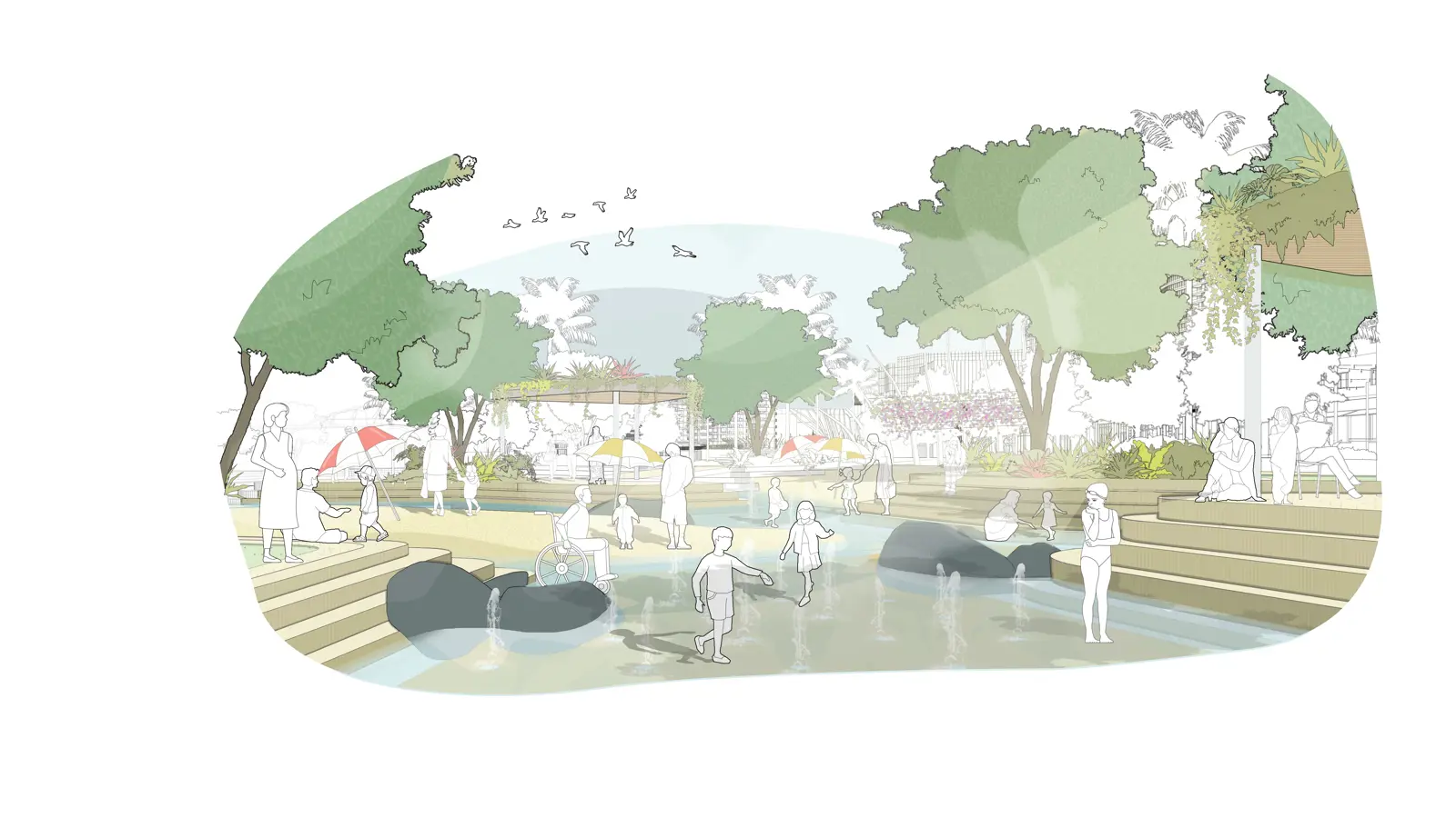 QLD Future South Bank Water Play
